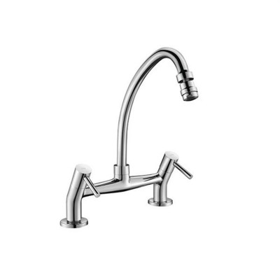 Industrial Hot & Cold Kitchen Faucet Brass Kitchen Mixer