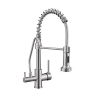 10%OFF - 3 way with drinking water kitchen faucet - Brushed